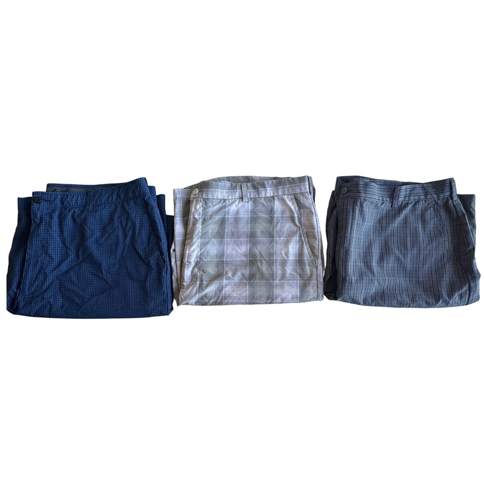 Ben Hogan Men's Blue  Performance Golf Shorts Size 42 Lot of 3 Bundle Preppy